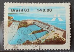 C 1311 Selo Usina Hidreletrica de Itaipu Energia Economia 1983 Circulado 6