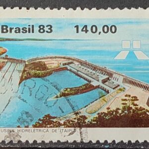 C 1311 Selo Usina Hidreletrica de Itaipu Energia Economia 1983 Circulado 6