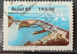 C 1311 Selo Usina Hidreletrica de Itaipu Energia Economia 1983 Circulado 7