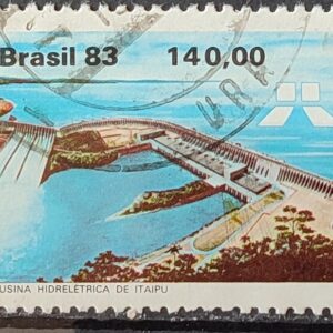 C 1311 Selo Usina Hidreletrica de Itaipu Energia Economia 1983 Circulado 7