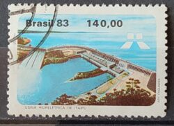 C 1311 Selo Usina Hidreletrica de Itaipu Energia Economia 1983 Circulado 8