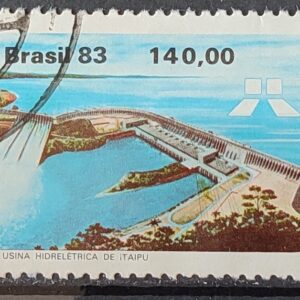 C 1311 Selo Usina Hidreletrica de Itaipu Energia Economia 1983 Circulado 8