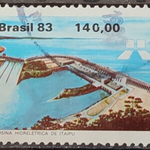 C 1311 Selo Usina Hidreletrica de Itaipu Energia Economia 1983 Circulado 9