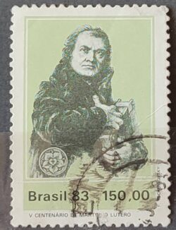 C 1312 Selo 5 Centenario Martinho Lutero Religiao Luterana 1983 Circulado 1