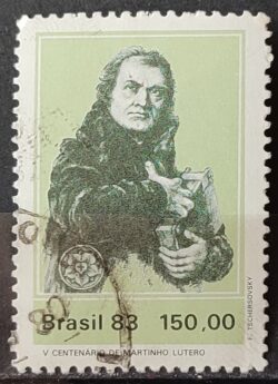 C 1312 Selo 5 Centenario Martinho Lutero Religiao Luterana 1983 Circulado 2