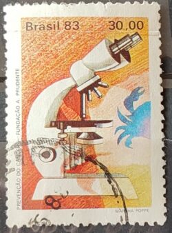 C 1313 Selo Preservacao do Cancer Saude Ciencia 1983 Circulado 2