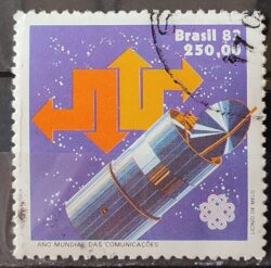 C 1320 Selo Ano Mundial das Comunicacoes Comunicacao 1983 Circulado 1