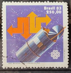 C 1320 Selo Ano Mundial das Comunicacoes Comunicacao 1983 Circulado 6