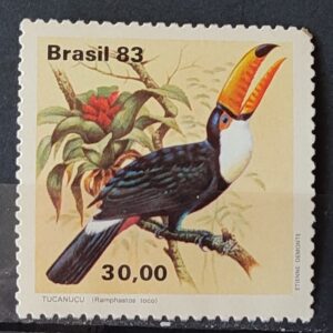 C 1321 Selo Fauna Brasileira Tucano Ave Passaro 1983