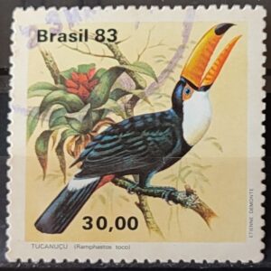 C 1321 Selo Fauna Brasileira Tucano Ave Passaro 1983 Circulado 6
