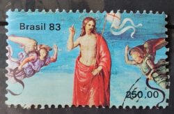 C 1325 Selo V Centenario Pintor Raphael Sanzio Italia Arte 1983 Circulado 1