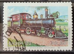 C 1326 Selo Patrimonio Ferroviario Brasileiro Trem 1983 Circulado 1