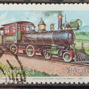 C 1326 Selo Patrimonio Ferroviario Brasileiro Trem 1983 Circulado 1