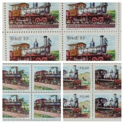 C 1326 Selo Patrimonio Ferroviario Brasileiro Trem 1983 Quadra Serie Completa