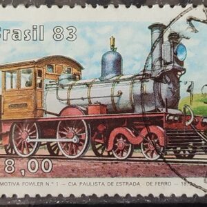 C 1328 Selo Patrimonio Ferroviario Brasileiro Trem 1983 Circulado 4