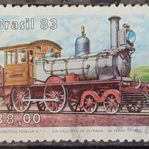 C 1328 Selo Patrimonio Ferroviario Brasileiro Trem 1983 Circulado 5