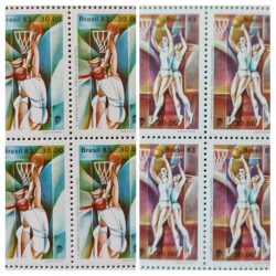 C 1329 Selo Basquete Mulher 1983 Serie Completa Quadra