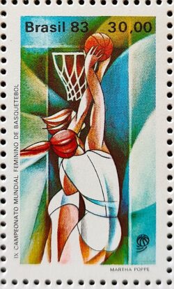 C 1329 Selo Basquete Mulher 1983 Serie Completa