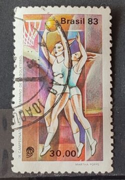 C 1330 Selo Basquete Mulher 1983 Circulado 1