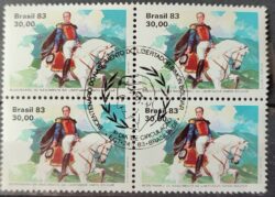 C 1331 Selo Bicentenario Simon Bolivar Cavalo 1983 Quadra CBC DF
