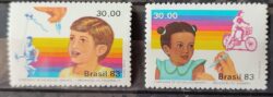 C 1332 Selo Vacinacao Infantil Crianca 1983 Serie Completa 2