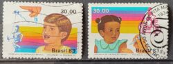 C 1332 Selo Vacinacao Infantil Crianca 1983 Serie Completa Circulado 1