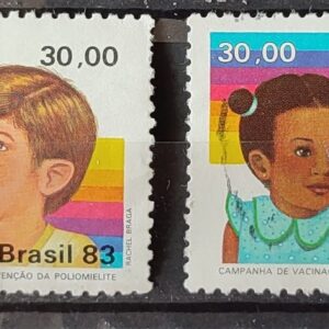 C 1332 Selo Vacinacao Infantil Crianca 1983 Serie Completa Circulado 3