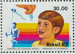 C 1332 Selo Vacinacao Infantil Crianca Saude1983 Quadra