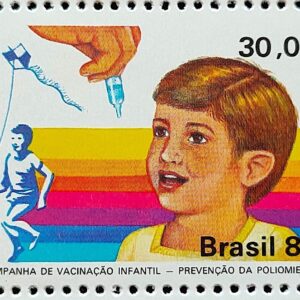 C 1332 Selo Vacinacao Infantil Crianca 1983 Serie Completa