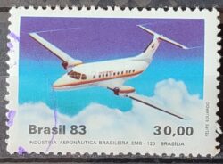 C 1347 Selo Industria Aeronautica Aviao Aviacao 1983 Circulado 1