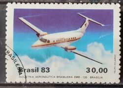 C 1347 Selo Industria Aeronautica Aviao Aviacao 1983 Circulado 2