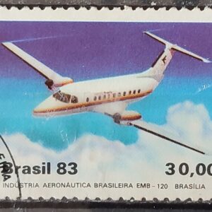 C 1347 Selo Industria Aeronautica Aviao Aviacao 1983 Circulado 2