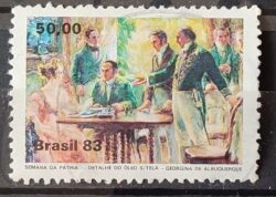 C 1349 Selo Semana da Patria Historia 1983 Circulado 1