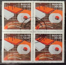 C 1350 Selo Siderbras Siderurgia Industria Economia 1983 Quadra CBC DF