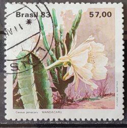 C 1353 Selo Flora Cacto 1983 Circulado 11