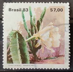 C 1353 Selo Flora Cacto 1983 Circulado 3
