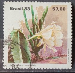 C 1353 Selo Flora Cacto 1983 Circulado 7