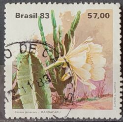 C 1353 Selo Flora Cacto 1983 Circulado 9