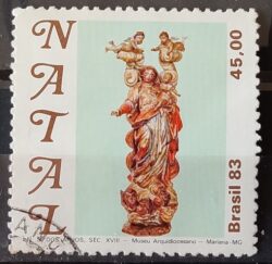 C 1358 Selo Natal Religiao 1983 Circulado 2