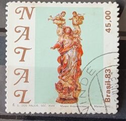 C 1358 Selo Natal Religiao 1983 Circulado 3