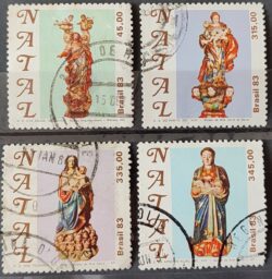 C 1358 Selo Natal Religiao 1983 Circulado Serie Completa 1