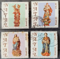 C 1358 Selo Natal Religiao 1983 Circulado Serie Completa 2