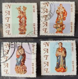 C 1358 Selo Natal Religiao 1983 Circulado Serie Completa 3