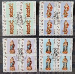 C 1358 Selo Natal Religiao 1983 Serie Completa Quadra CBC MG