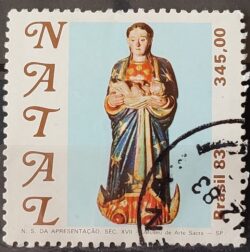 C 1361 Selo Natal Religiao 1983 Circulado 12