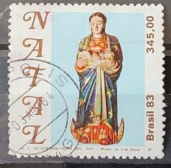 C 1361 Selo Natal Religiao 1983 Circulado 3