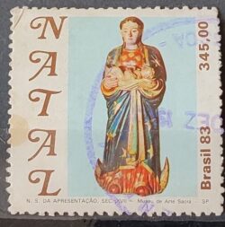C 1361 Selo Natal Religiao 1983 Circulado 9
