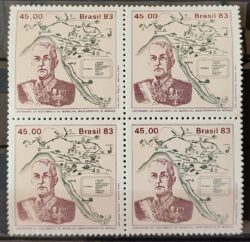 C 1362 Selo Centenario Marechal Mascarenhas de Moraes Militar 1983 Quadra
