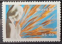 C 1368 Selo Dia de Acao de Gracas Religiao 1983