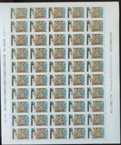 C 1368 Selo Dia de Acao de Gracas Religiao 1983 Folha